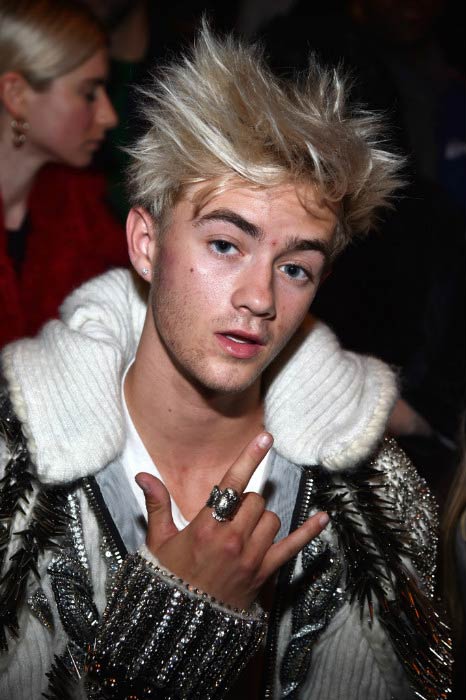 Jack Johnson at the Balmain show during the Paris Fashion Week Womenswear in March 2017