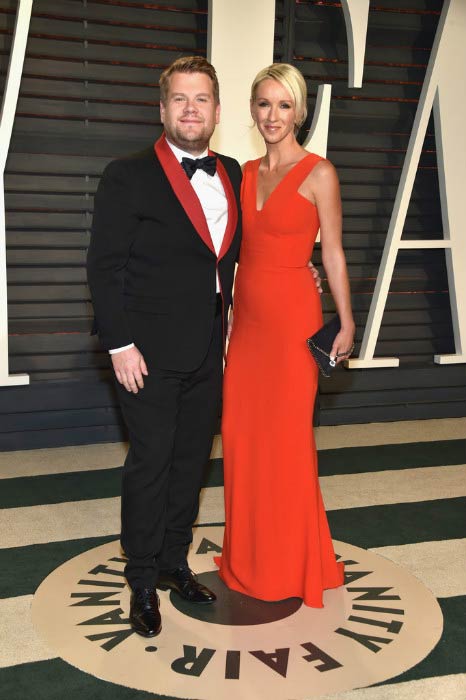 James Corden and Julia Carey at the 2017 Vanity Fair Oscar Party