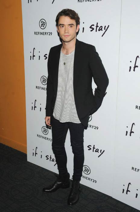 Jamie Blackley at the “If I Stay” New York Premiere in August 2014