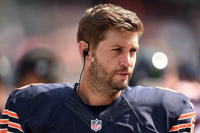 Jay Cutler in an NFL match between Chicago Bears and Kansas City Chiefs in August 2016