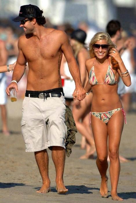 Jay Cutler shirtless and Kristin Cavallari on the beach