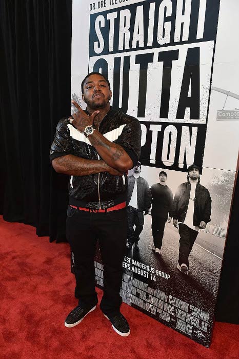 Lil Scrappy at the Straight Outta Compton VIP screening in July 2015