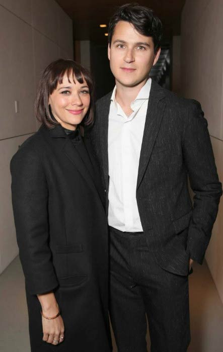 Rashida Jones and Ezra Koenig at the Variety Studio event in January 2017