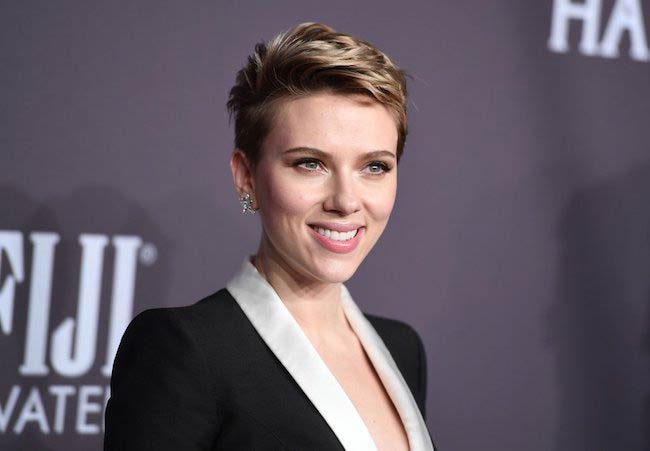 Scarlett Johansson at amfAR New York Gala in February 2017