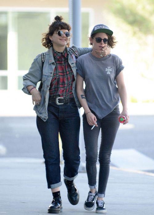 SoKo and Kristen Stewart leaving Cafe Gratitude in Los Angeles on February 3, 2016