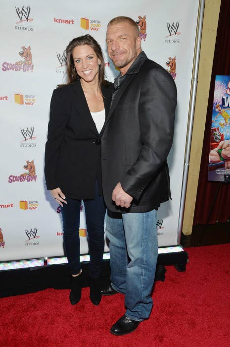 Triple H and Stephanie McMahon at the Scooby Doo! WrestleMania Mystery New York Premiere in March 2014