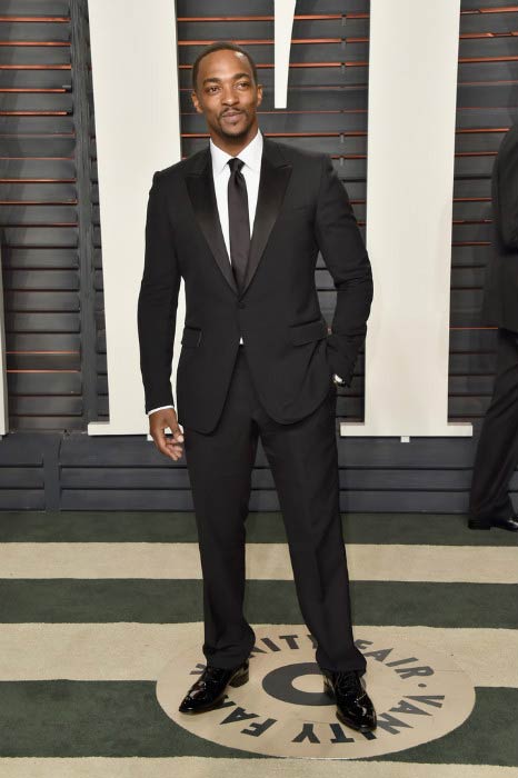 Anthony Mackie at the Vanity Fair Oscar Party in February 2016