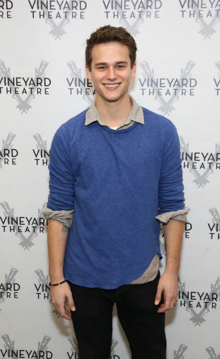 Brandon Flynn at an event held at Vineyard Theatre in 2016