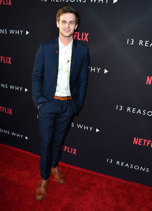 Brandon Flynn at the premiere of Netflix's 13 Reasons Why in March 2017