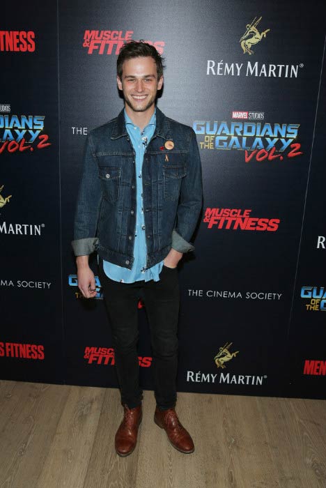 Brandon Flynn at the screening of Guardians of the Galaxy Vol. 2 in May 2017