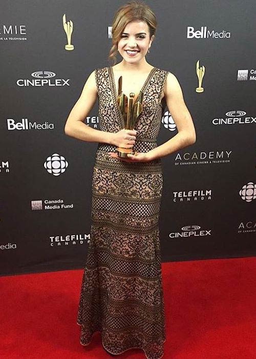 Brittany Raymond at 2017 Canadian Screen Awards Creative Fiction Gala