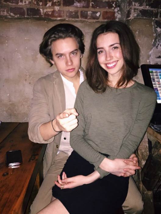 Cole Sprouse and Bree Morgan in a picture shared to social media in 2015