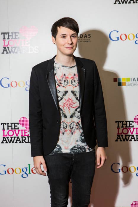 Dan Howell at the 4th Annual Lovie Award in November 2014