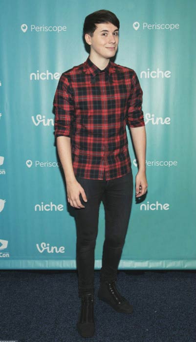 Dan Howell at the 7th Annual VidCon in Anaheim, California in June 2016