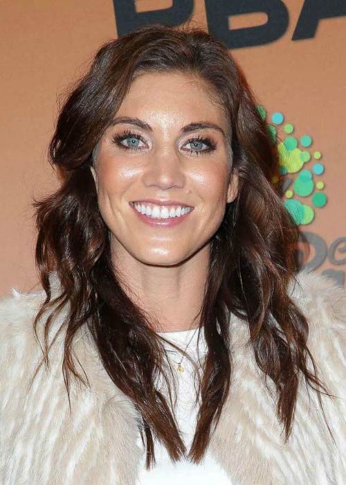 Hope Solo at the CP3 PBA Celebrity Invitational Charity Bowling Tournament in February 2016