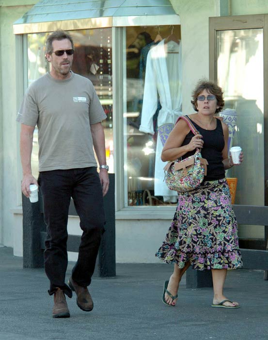 Hugh Laurie and Jo Green out and about in London in 2014