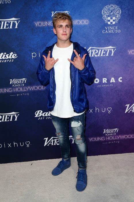 Jake Paul at the Variety's Power of Young Hollywood in August 2016