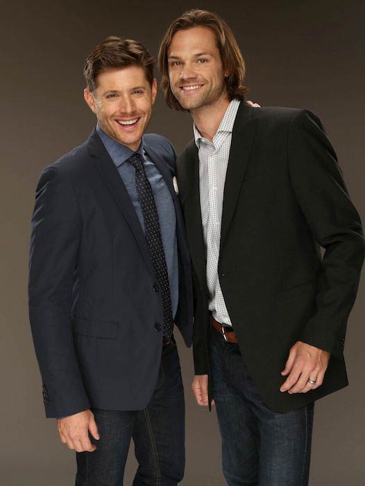 Jared Padalecki with co-star Jensen Ackles in the CW and Showtime's 2014 Summer Television Critic’s Association Tour Portraits