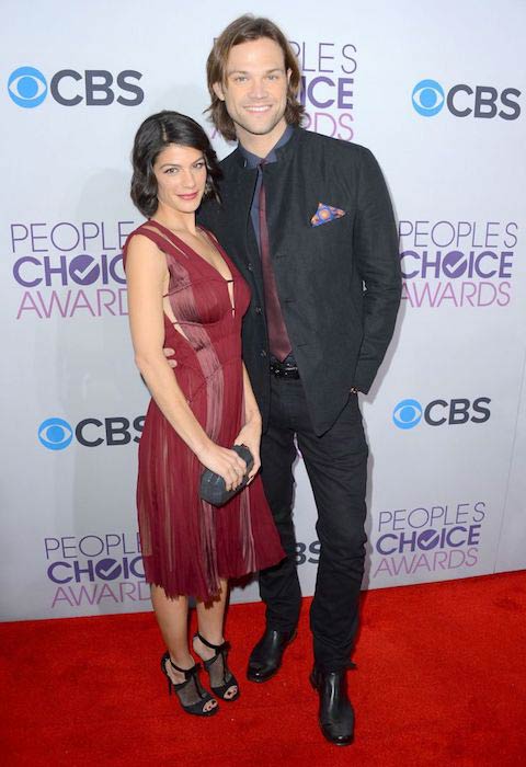Jared Padalecki with his wife, Genevieve Cortese at the People’s Choice Awards in January 2011