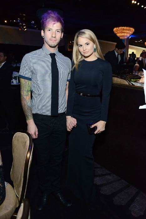 Josh Dun and Debby Ryan at the 5th Annual Thirst Gala in June 2014