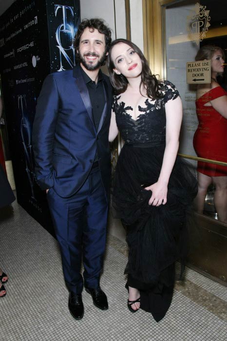 Josh Groban and Kat Dennings at the 2015 Tony Awards Gala