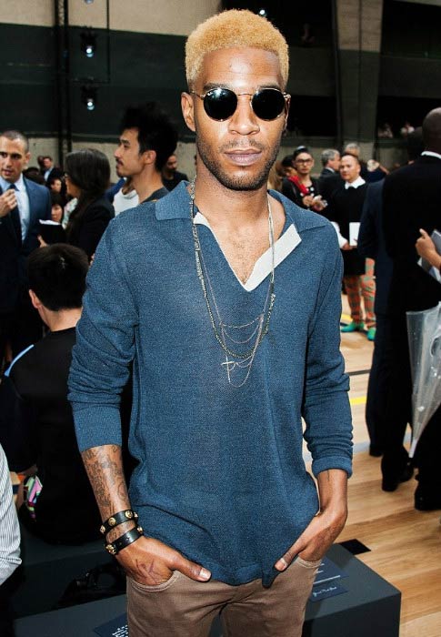 Kid Cudi at the Dior Homme show during Paris Fashion Week in June 2014