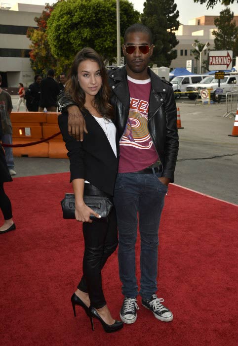 Kid Cudi and Stella Maeve at the premiere of Summit Entertainment's RED 2 in July 2013
