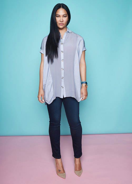 Kimora Lee Simmons dressed in her own brand, KLS in a June 2016 photoshoot