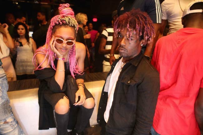 Lil Uzi Vert and Brittany Byrd at a public event in 2016