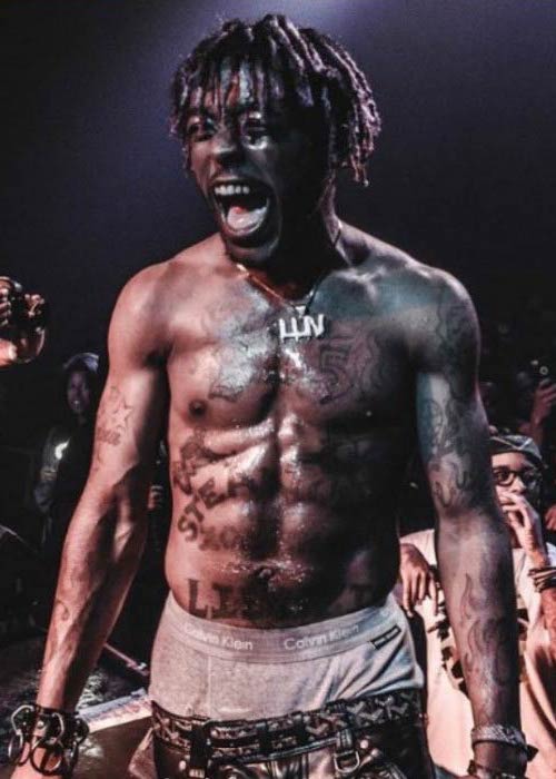 Lil Uzi Vert while performing at a concert in 2016