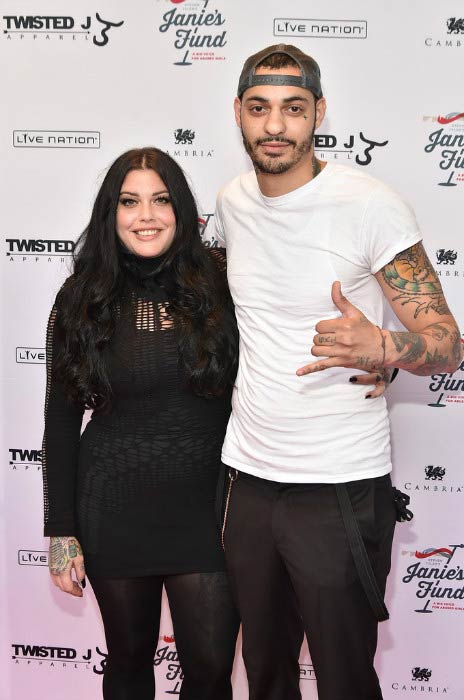 Mia Tyler and Dan Halen at the Steven Tyler...Out on a Limb Show in May 2016