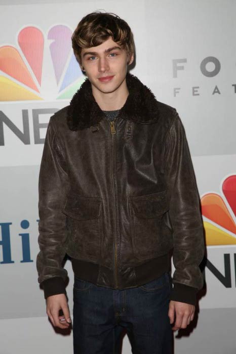 Miles Heizer at the NBC Universal Golden Globe Awards Party in January 2015