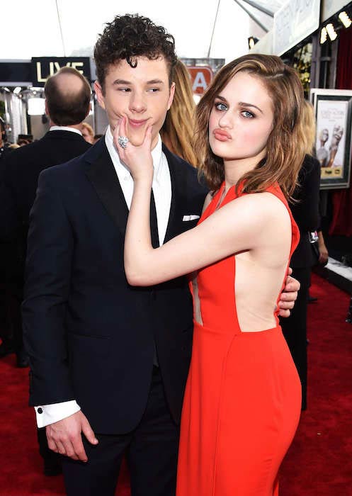 Nolan Gould with Joey King at the Screen Actors Guild Awards 2016