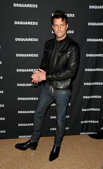 Ricky Martin at the grand opening party for Dsquared2 in April 2017