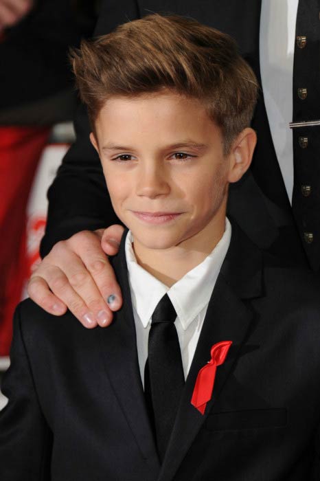 Romeo Beckham at the world premiere of “The Class of 92” in December 2013