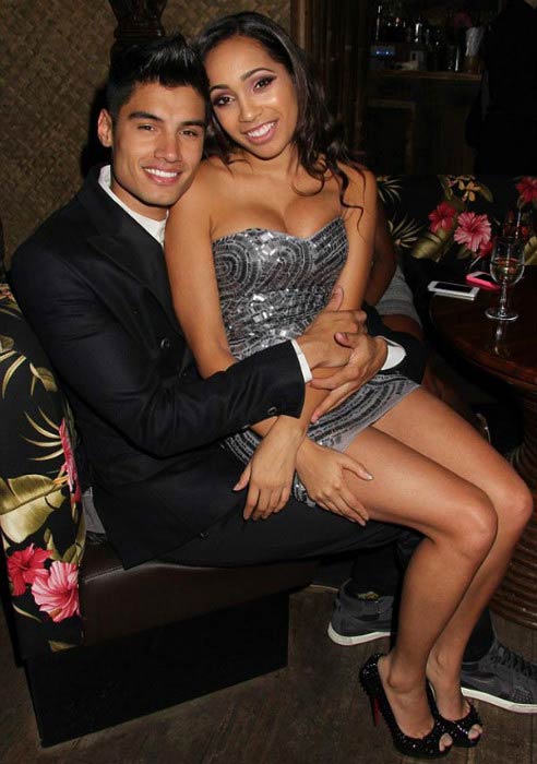 Siva Kaneswaran and Nareesha McCafferey at a private party in 2014