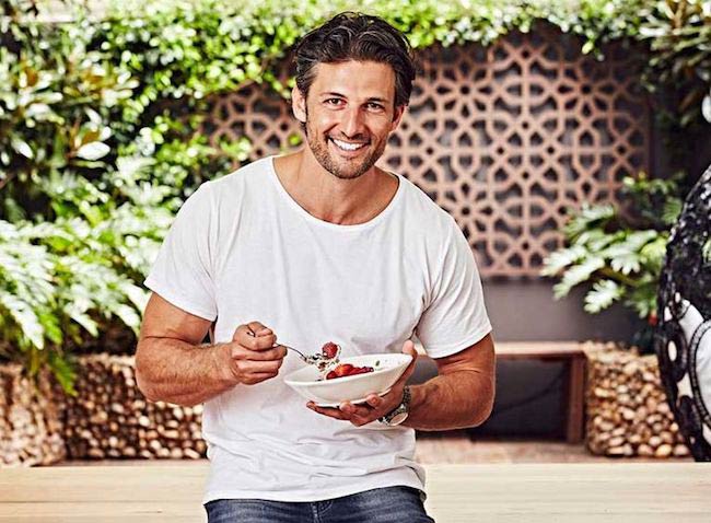 Tim Robards eating a bowl of zoats as seen on Jan 23, 2017