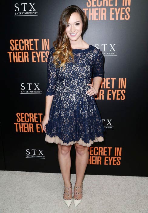 Alisha Marie at the premiere of STX Entertainment's Secret In Their Eyes in November 2015