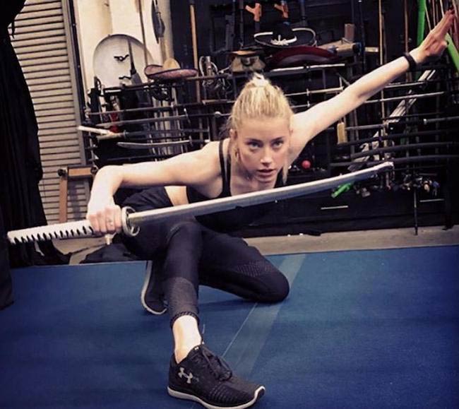 Amber Heard training for Aquaman