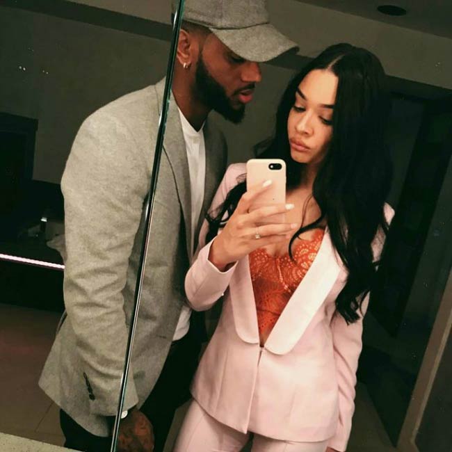 Bryson Tiller and Markea Bivens in a picture shared on social media in 2015