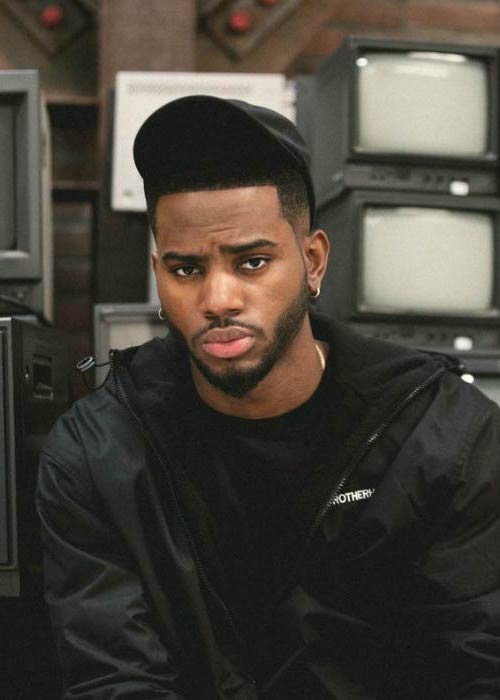 Bryson Tiller in a magazine modeling photoshoot in 2016