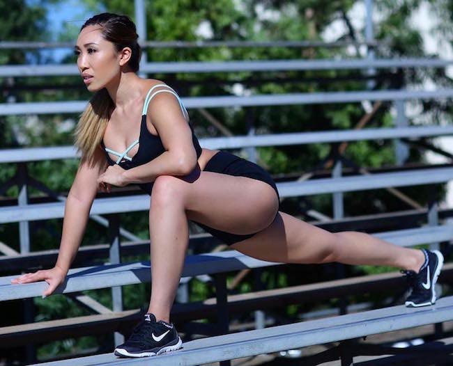 Cassey Ho blogilates star working out