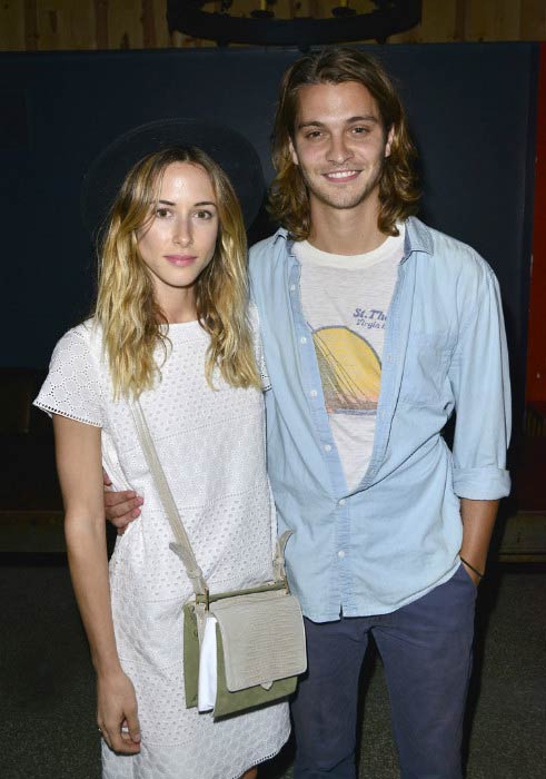 Gillian Zinser and Luke Grimes at the Tommy Hilfiger celebrates Surf Shack event in June 2013