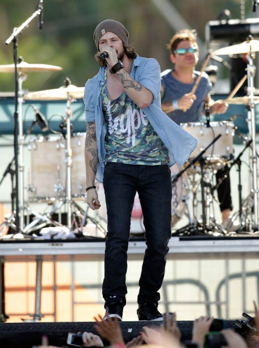 Jay McGuiness performing at the 2013 iHeartRadio Music Festival Village in Las Vegas