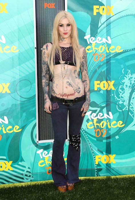 Kat Von D Teen Choice Awards in California in August 2009