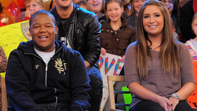 Kyle Massey and Bristol Palin at the Dancing with the Stars event in November 2010