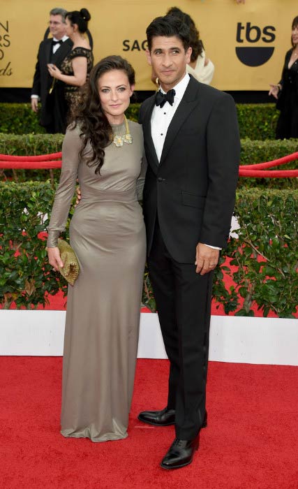 Lara Pulver and Raza Jaffrey at the 2015 Screen Actors Guild Awards in Los Angeles