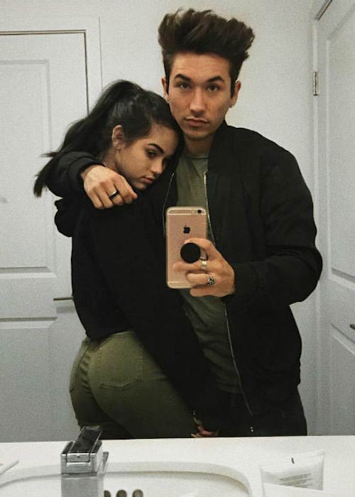 Maggie Lindemann and Brennen Taylor in a social media picture shared in 2017