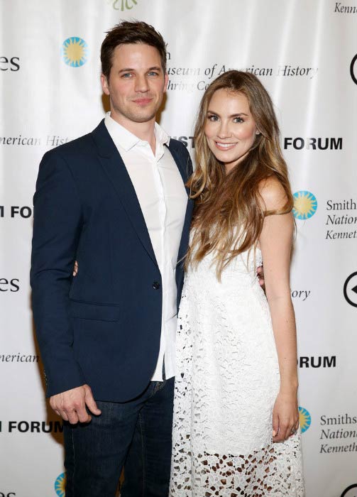 Matt Lanter and Angela Stacy at the NEH's History Film Forum Event in March 2017