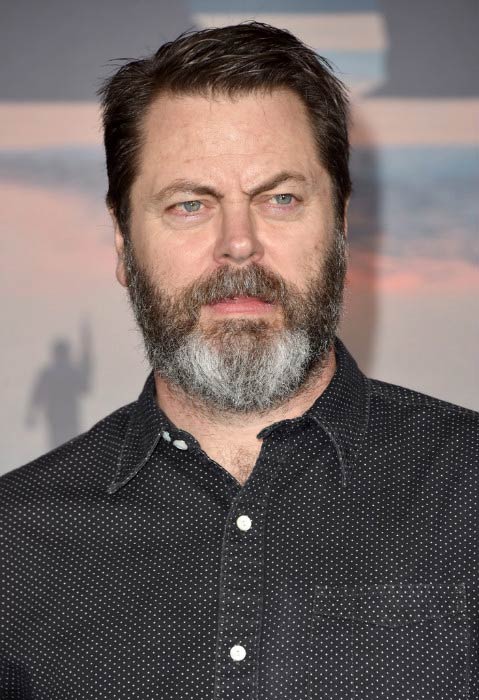 Nick Offerman at the premiere of Kong: Skull Island in March 2017